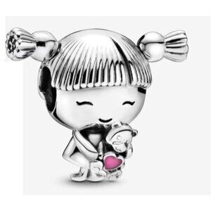 Little Girl Charm, S925 ALE Sterling Silver Charm, Charm For Pandora Bracelet